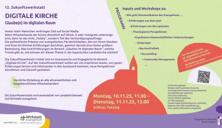 Ausschreibung der Veranstaltung