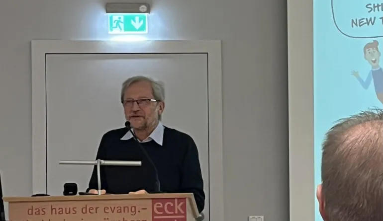 Micheal Herbst am Rednerpult