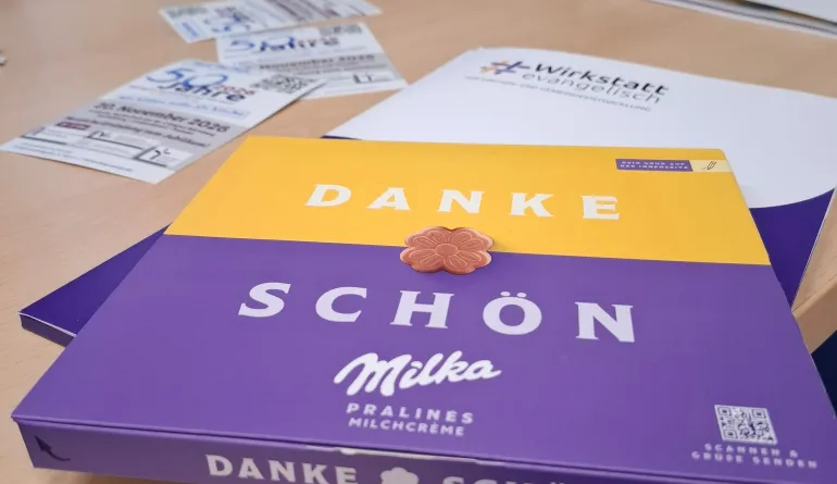 Pralinen als Dankeschön